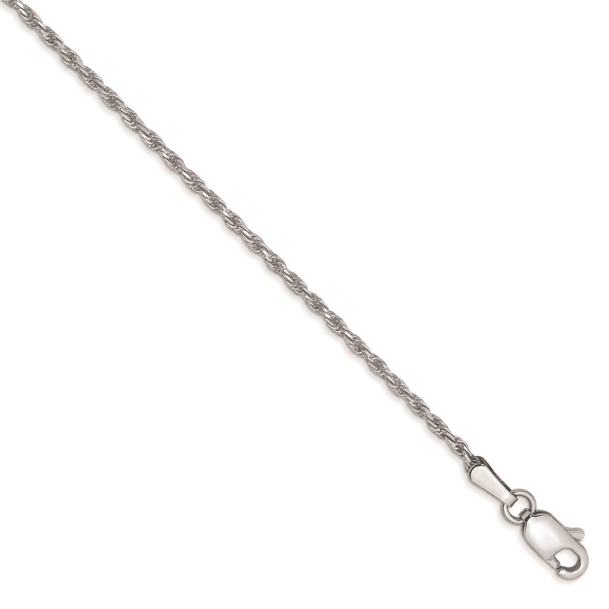 Gold Classics(tm) 10kt. White Gold 1.3mm 9in. Ankle Bracelet
