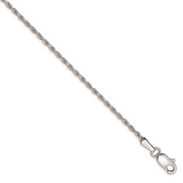Gold Classics(tm) 10kt. White Gold 1.3mm 9in. Ankle Bracelet