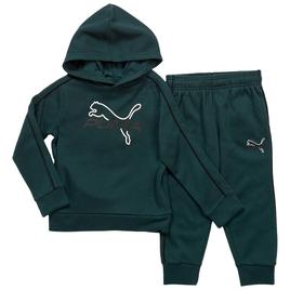 Boys (4-7) Puma(R) 2pc. Cotton Fleece Pullover Jogger Set - Green