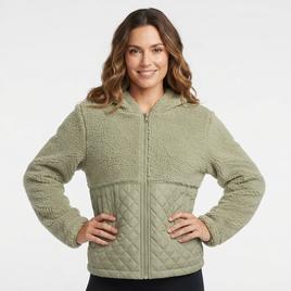 Womens Spyder Curly Sherpa Full-Zip Hoodie