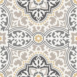 Jordan Manufacturing Rave Quatrefoil High Back Chair Cushion