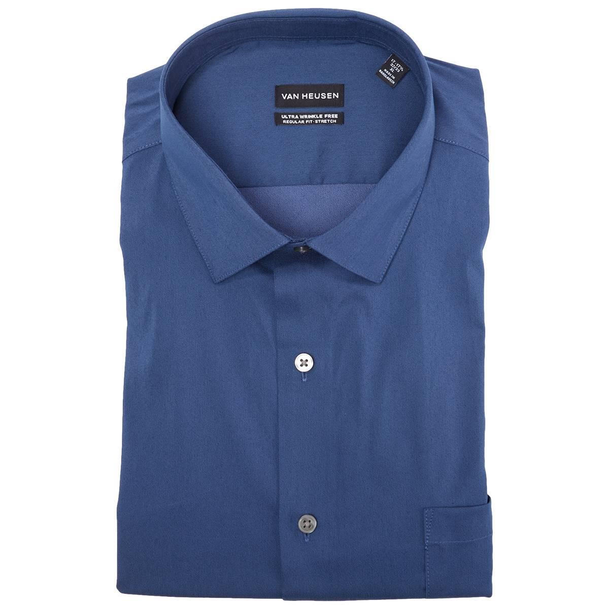 Mens Van Heusen(R) Ultra Wrinkle Free Regular Fit Dress Shirt