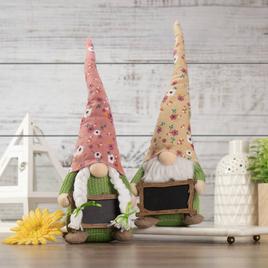 Northlight Seasonal Floral Springtime Girl Gnome w/ Message Board