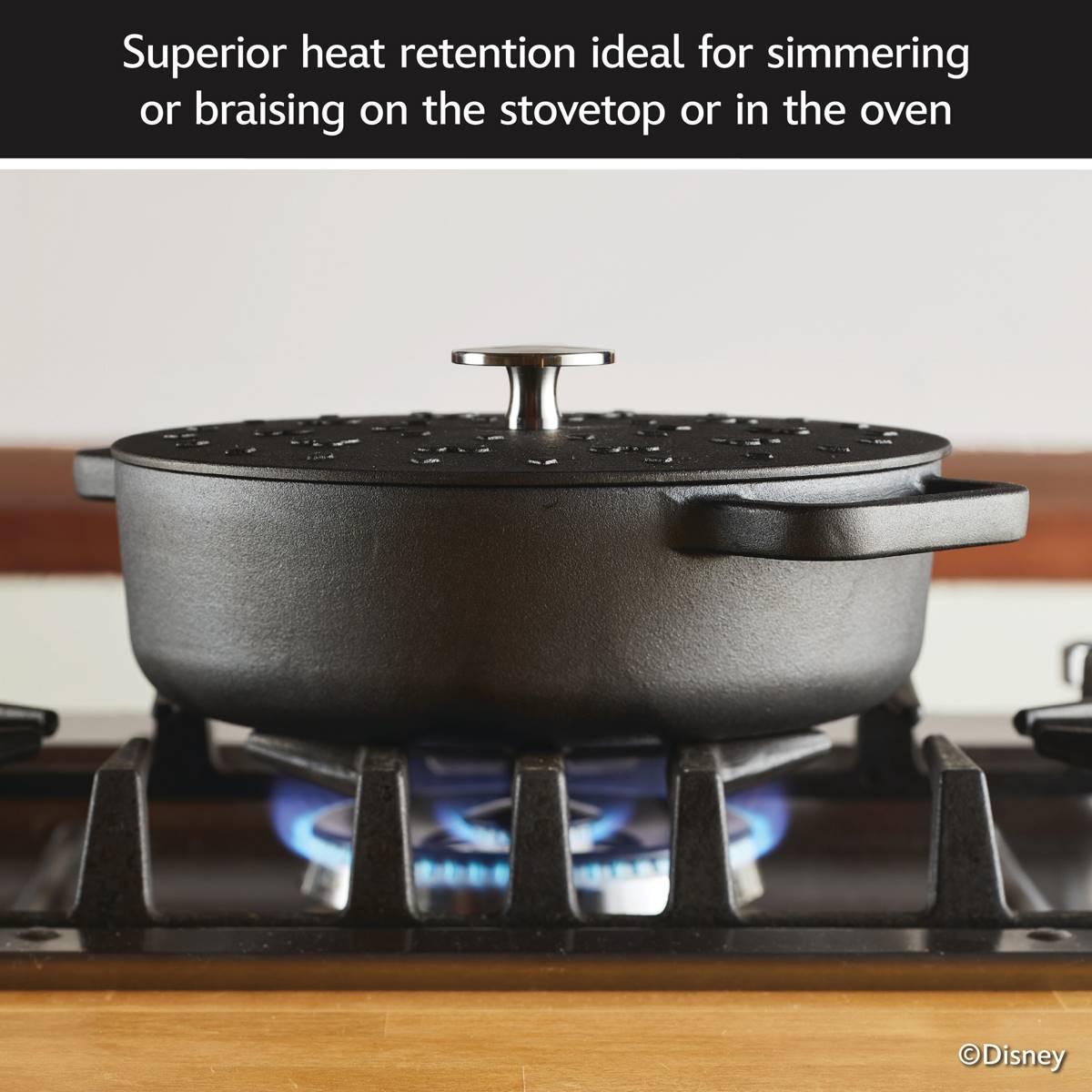 Farberware® Disney Monochrome 3qt. Cast Iron Shallow Casserole