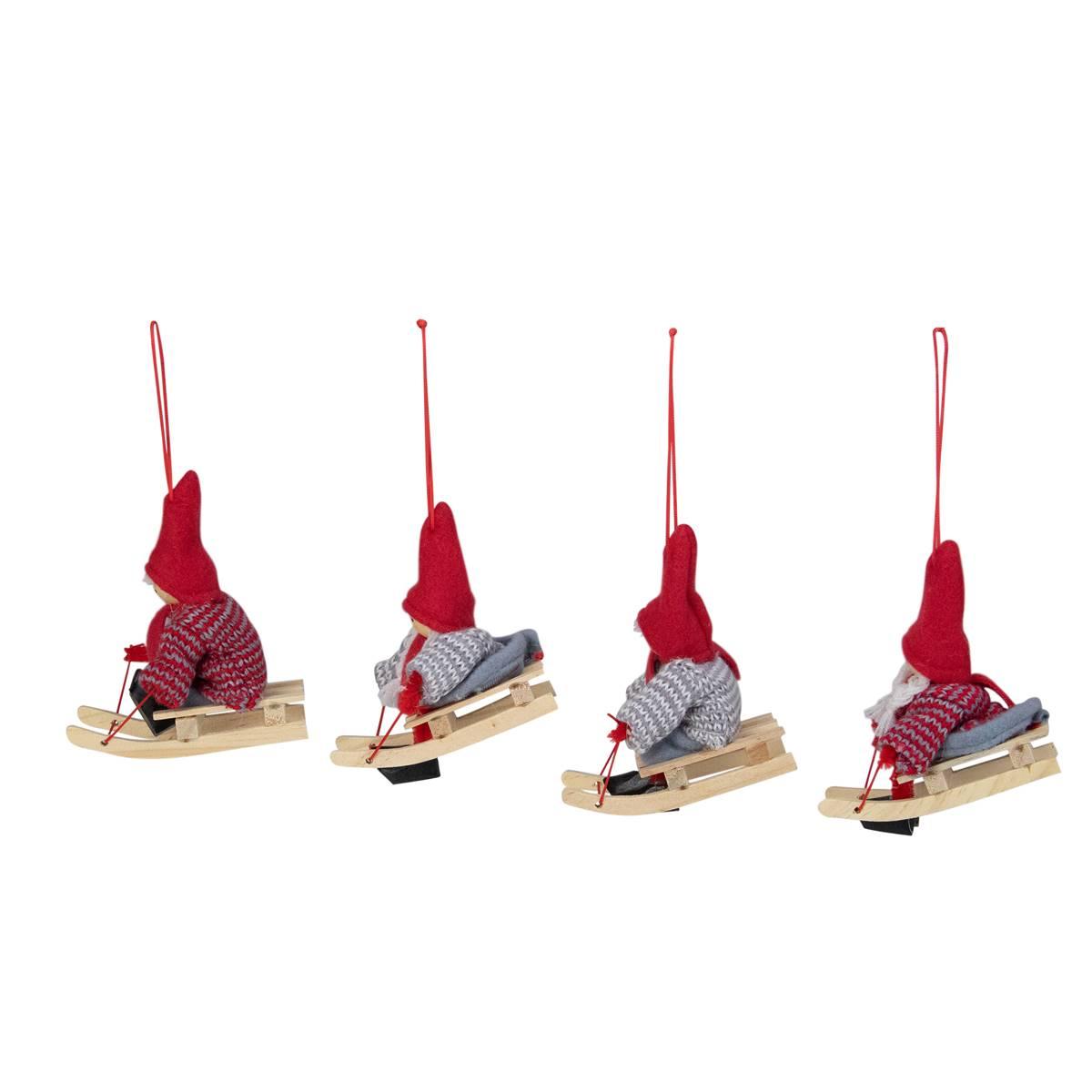 Northlight Seasonal Holiday Kids Christmas Ornaments - Set of 4