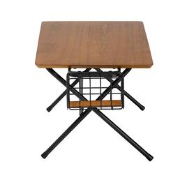 Baxton Studio Mariela Brown Low Profile Coffee Table w/ Basket