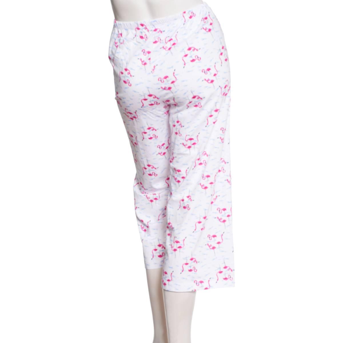 Plus Size HUE® Flamingos Print Pajama Capris