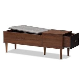 Baxton Studio Merrick Shoe Rack Cabinet Organizer