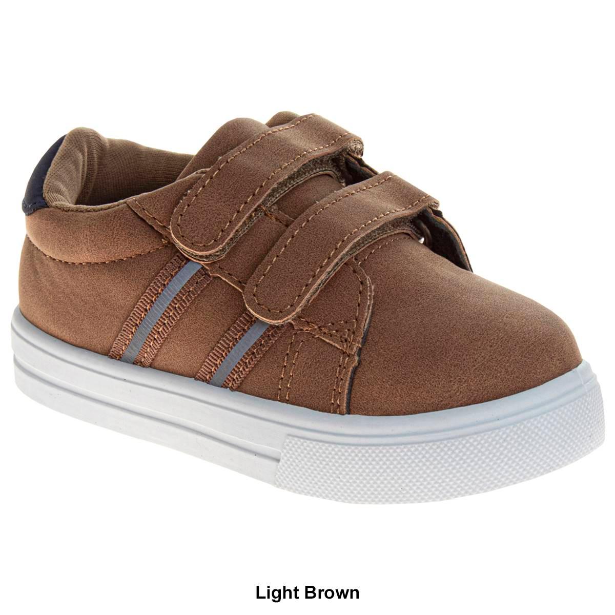 Little Boys French Toast Hook and Loop Casual Sneakers