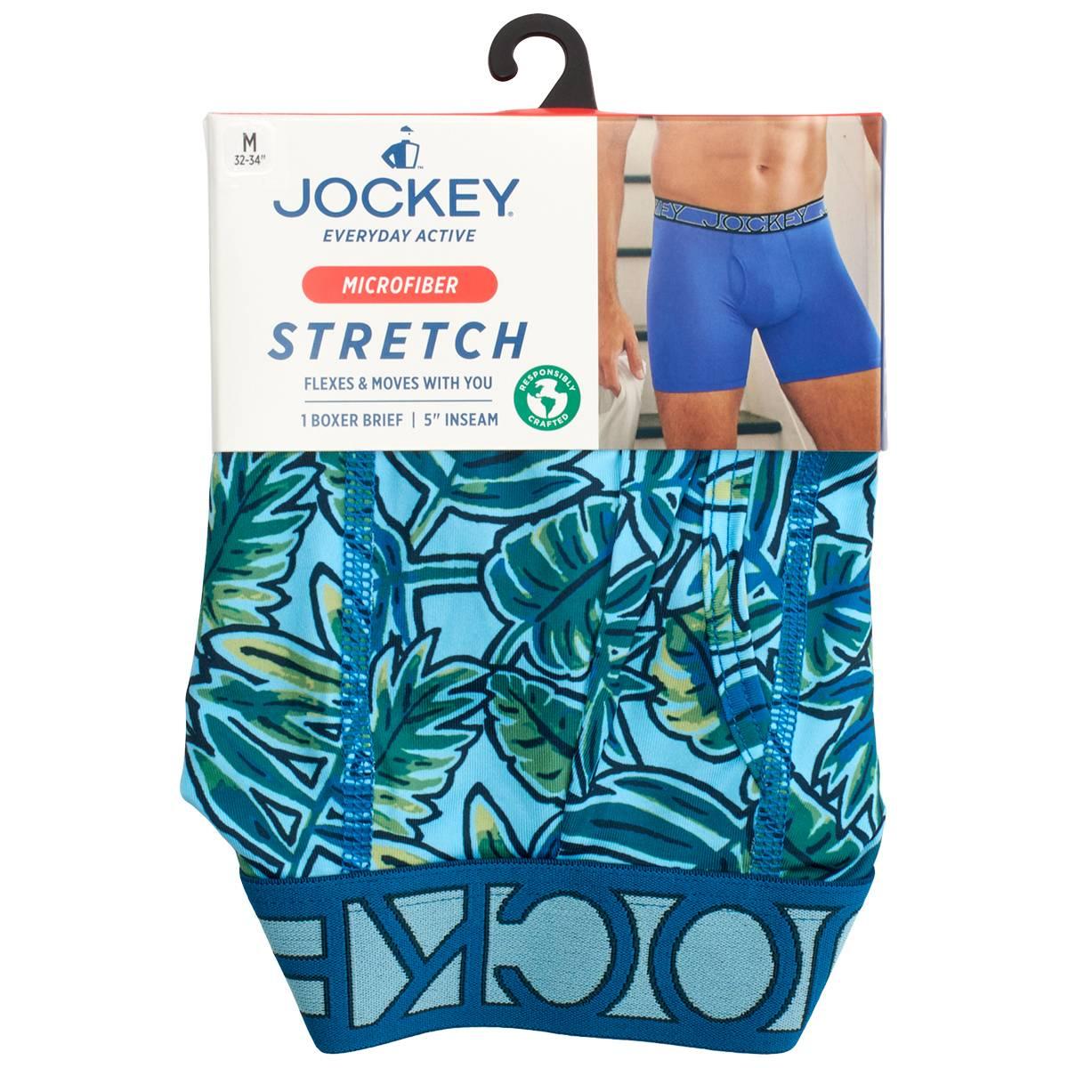 Mens Jockey® Hanging Boxer Briefs - Green Leaves