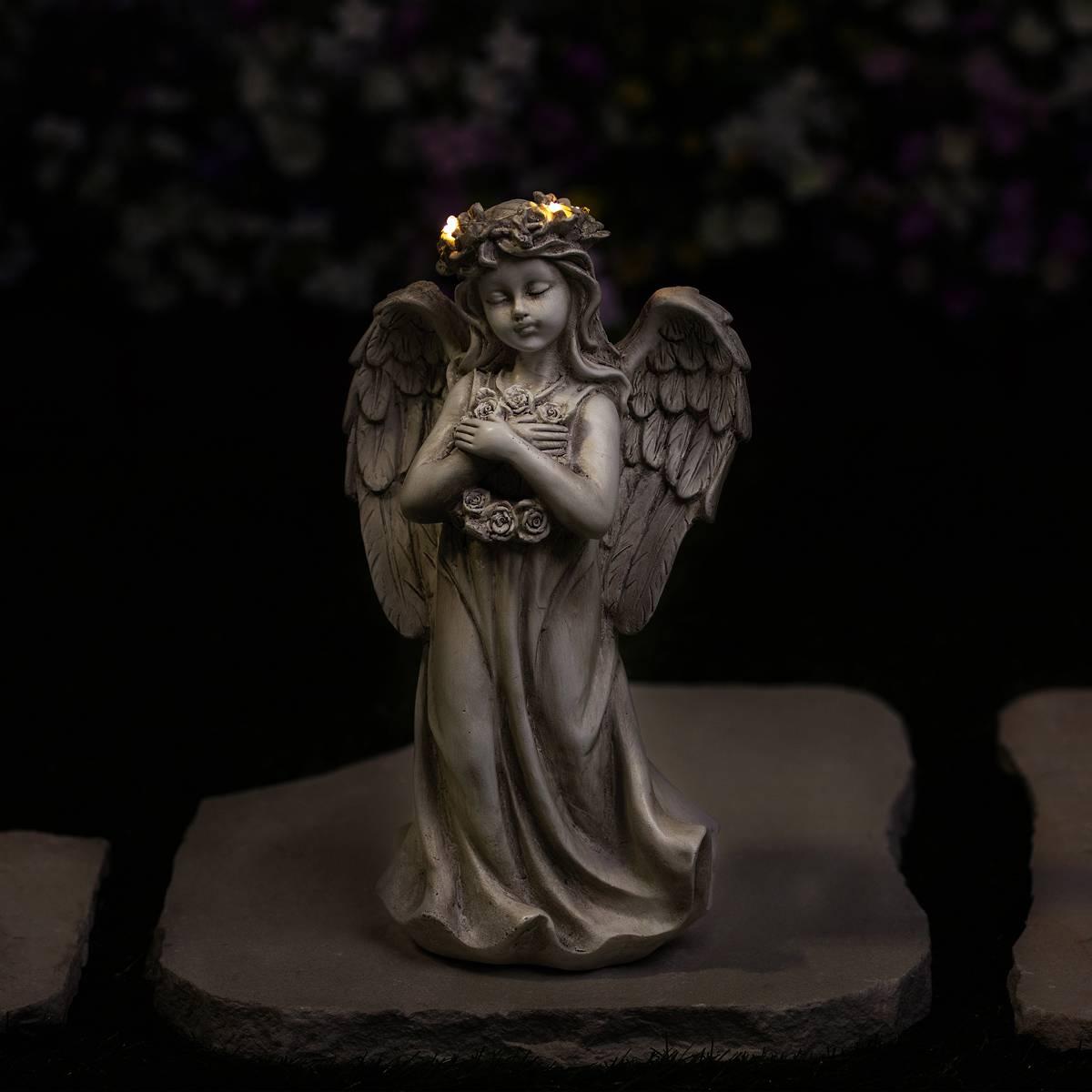 Northlight Seasonal LED Lighted Standing Cherub Angel Statue