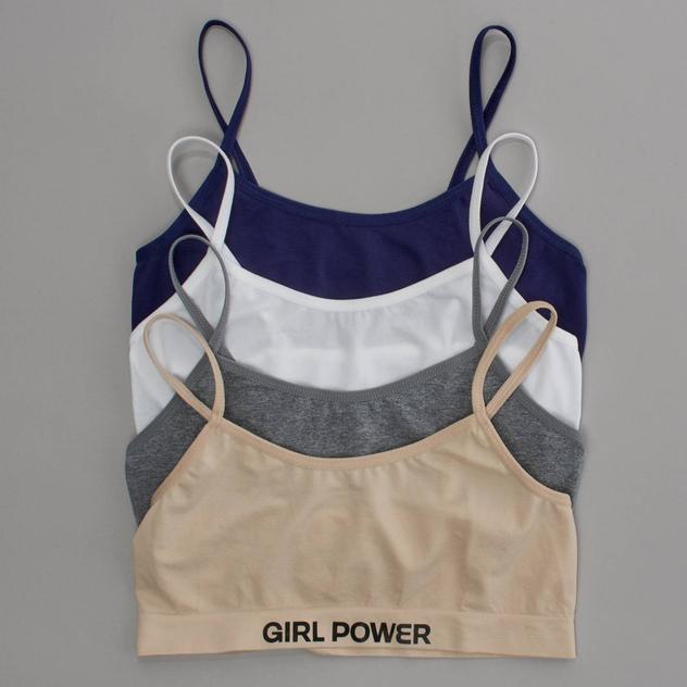 Girls Sweet Princess 4pk. Positive Seamless Bralettes