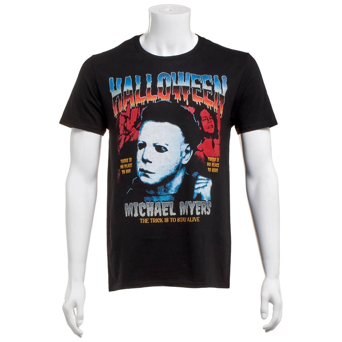 Young Mens Michael Meyers Halloween Graphic Tee