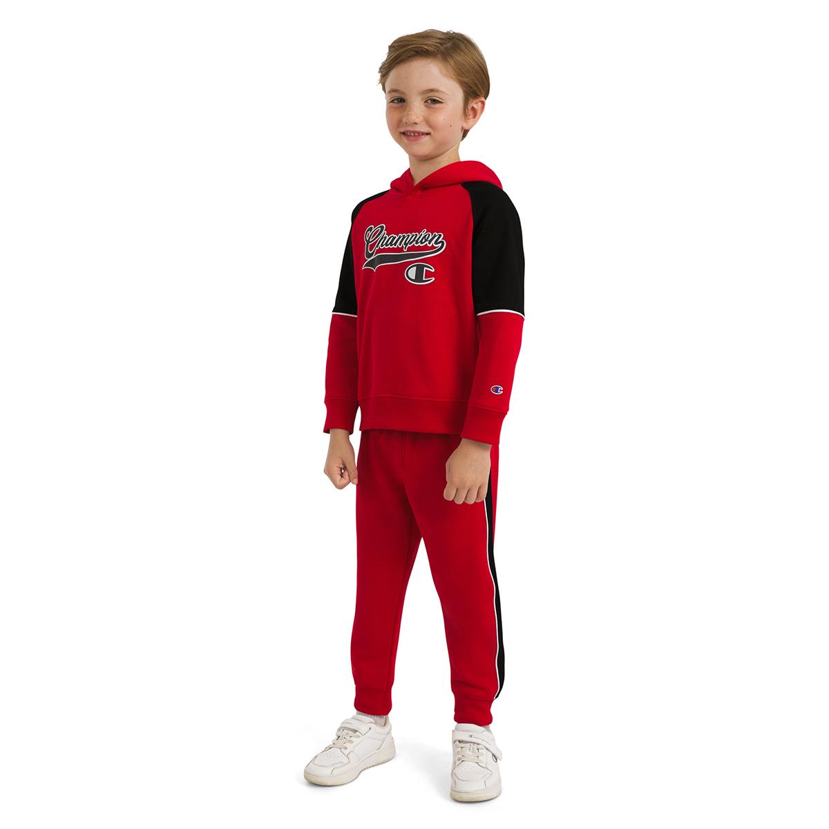 Boys (4-7) Champion® Active Color Block Hoodie & Joggers Set