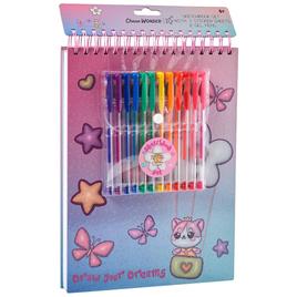 Girls Votum Kawaii Critters Sketchbook w/ Gel Pens & Stickers