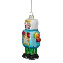 Northlight Seasonal 4.75in. Glass Robot Christmas Ornament