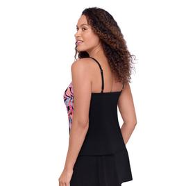 Womens American Beach Jungle Parade Hanky Hem Tankini Swim Top