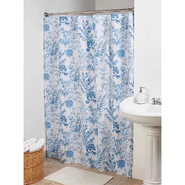 No. 918 Kiana Botanical Silhouette 13pc. Shower Curtain Set