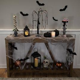 Northlight Seasonal 24in. LED Black Glittered Willow Tree