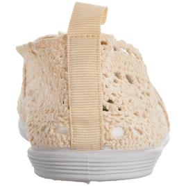Womens Ashley Blue Crochet Slip On Flats