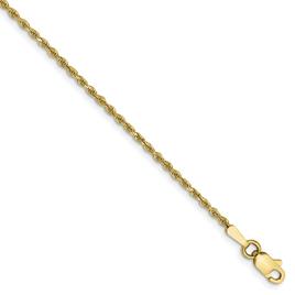 Mens Gold Classics™ 10kt. 1.5mm Diamond-Cut Rope Chain