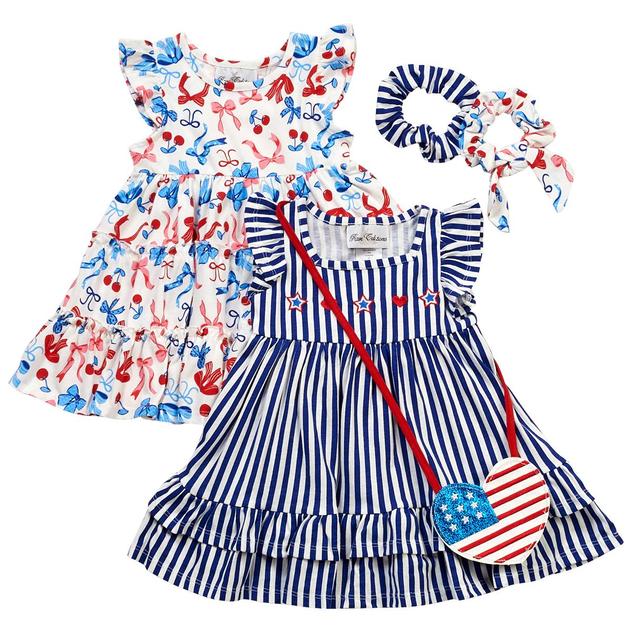 Toddler Girl Rare Editions 2pk. Americana Dresses & Purse