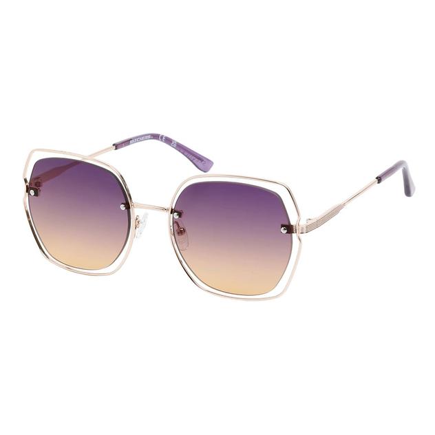 Womens Skechers Halo Oversize Round Sunglasses