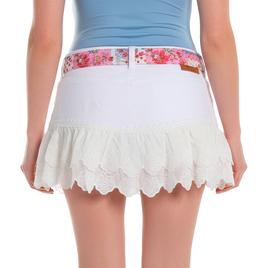 Juniors Madden Girl Scarf Belted Denim Skirt