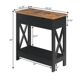 Convenience Concepts Oxford Flip Top End Table