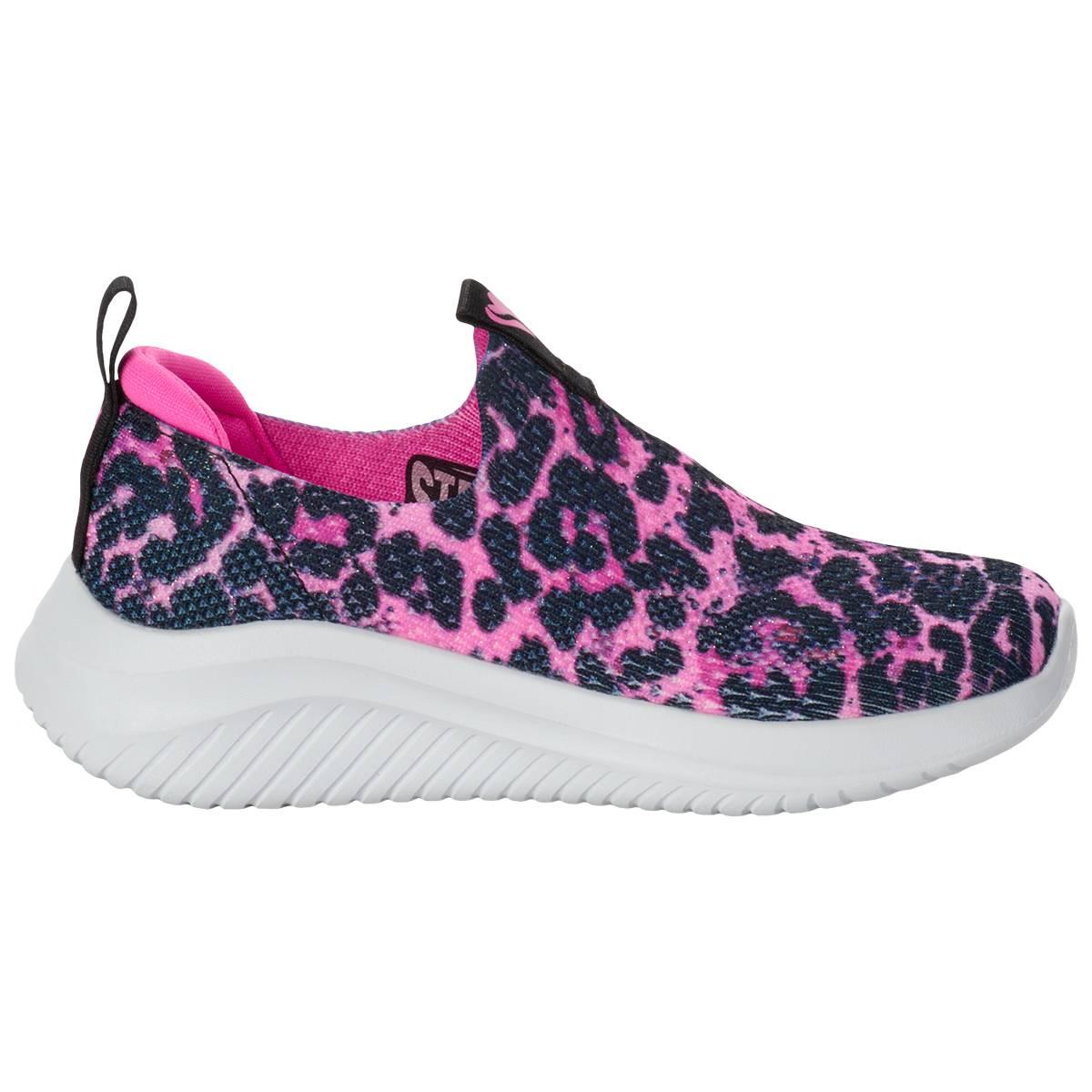Girls Skechers Ultra Flex 3.0 - Cheetah Girlie Athletic Sneaker