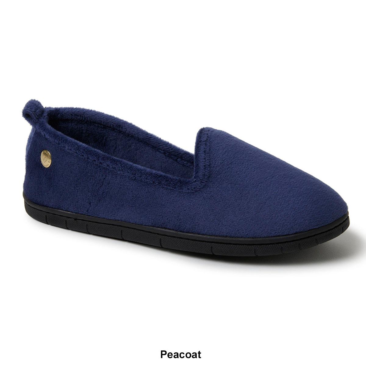 Womens Dearfoams Rachel Velour Closed Back Slippers
