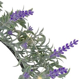 Northlight Seasonal Pre-Lit Lavender Spring Wreath