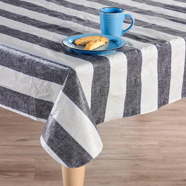 Day by Day Chambray Stripe Tablecloth