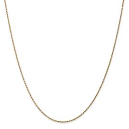 Unisex Gold Classics(tm) 1.15mm. 14k Diamond Cut Rope Chain Necklace