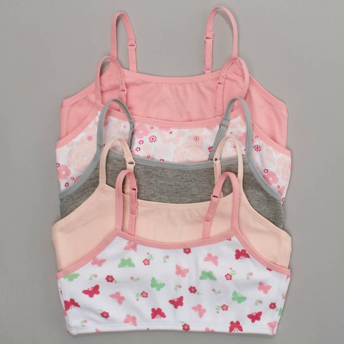 Girls (7-16) René Rofé® 5pk.Noelle Butterfly/Floral/ Bralettes