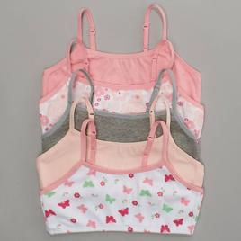 Girls (7-16) René Rofé® 5pk.Noelle Butterfly/Floral/ Bralettes