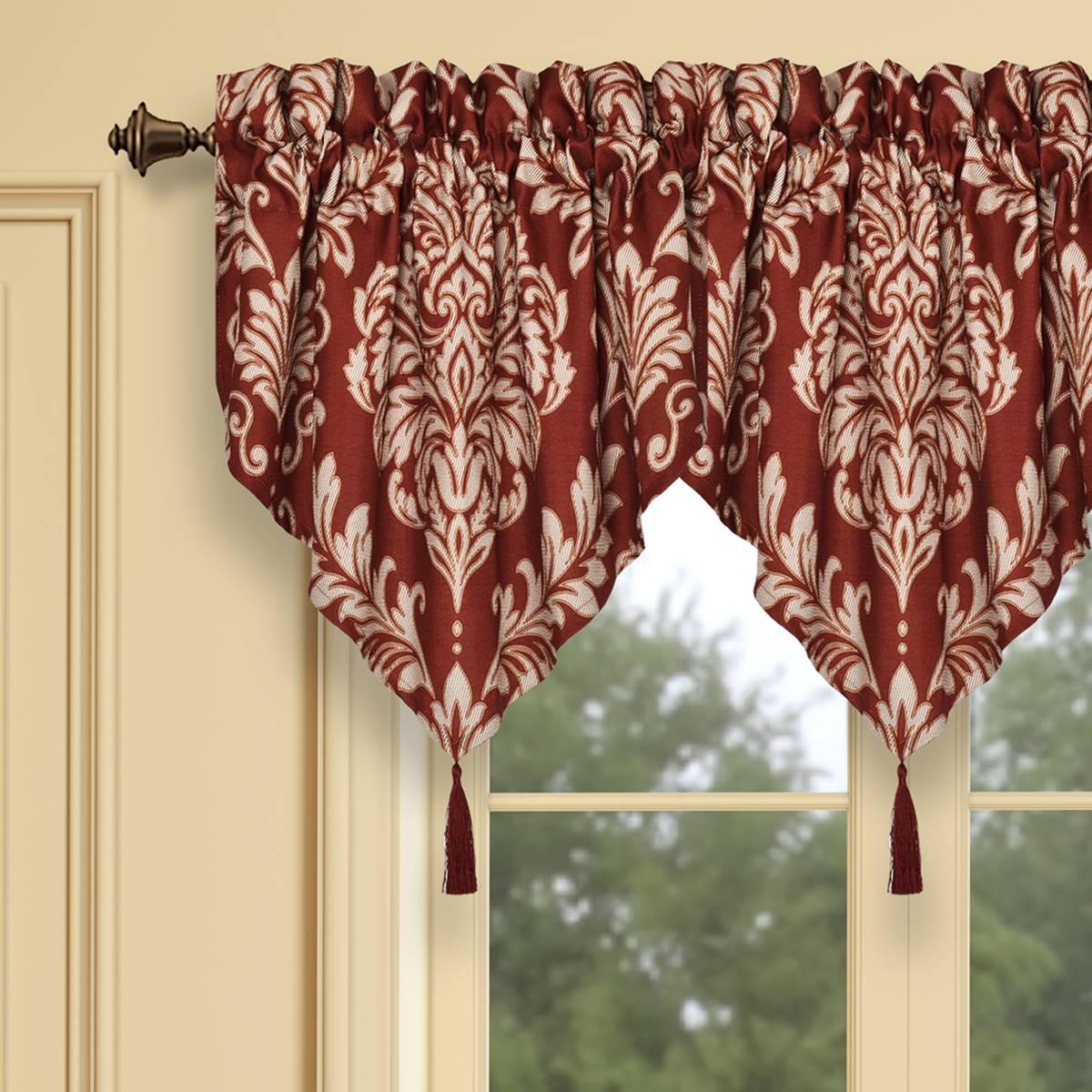 Royal Court Lazia Damask Window Ascot Valance - 21x40