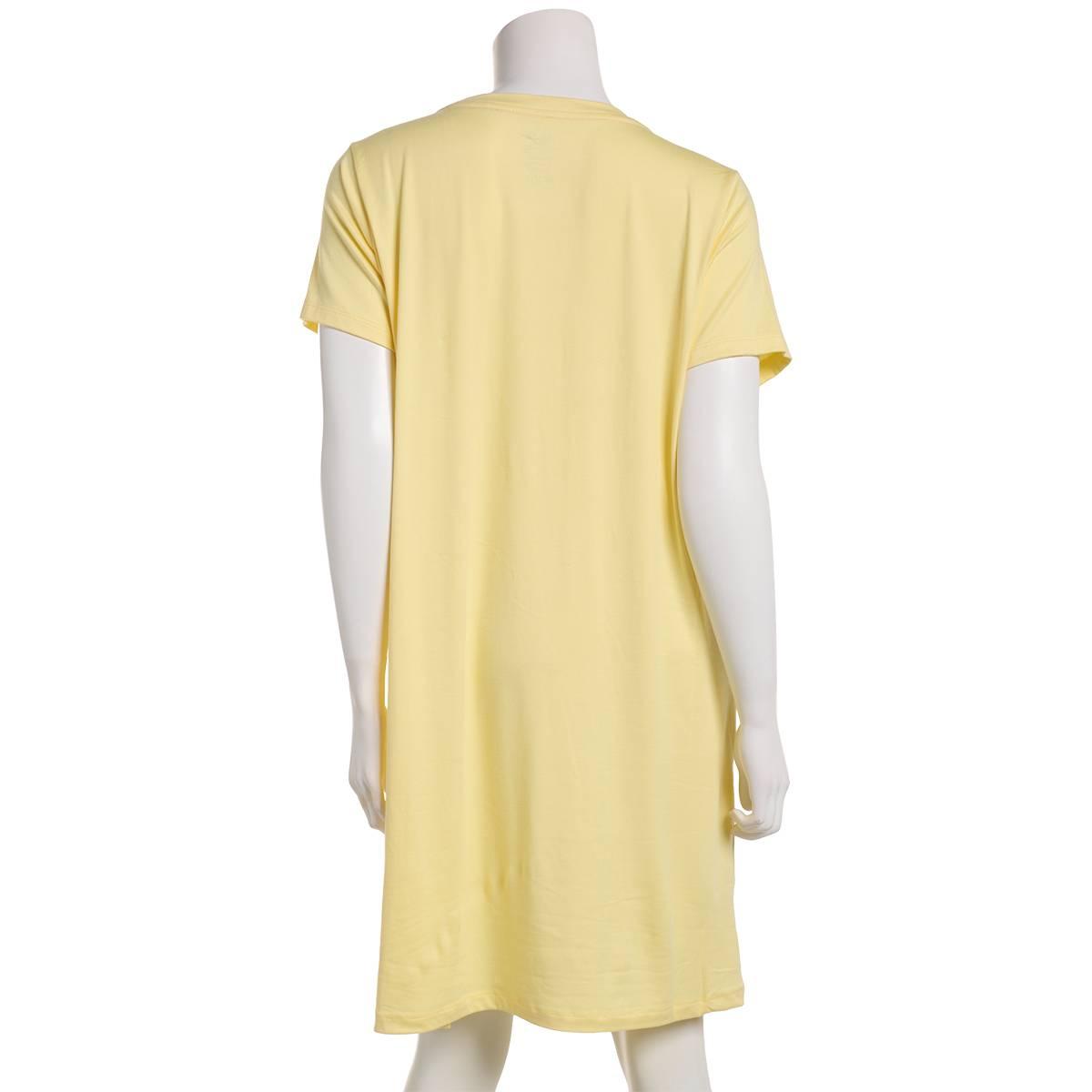 Womens René Rofé® Short Sleeve Paradise Flamingo Nightshirt