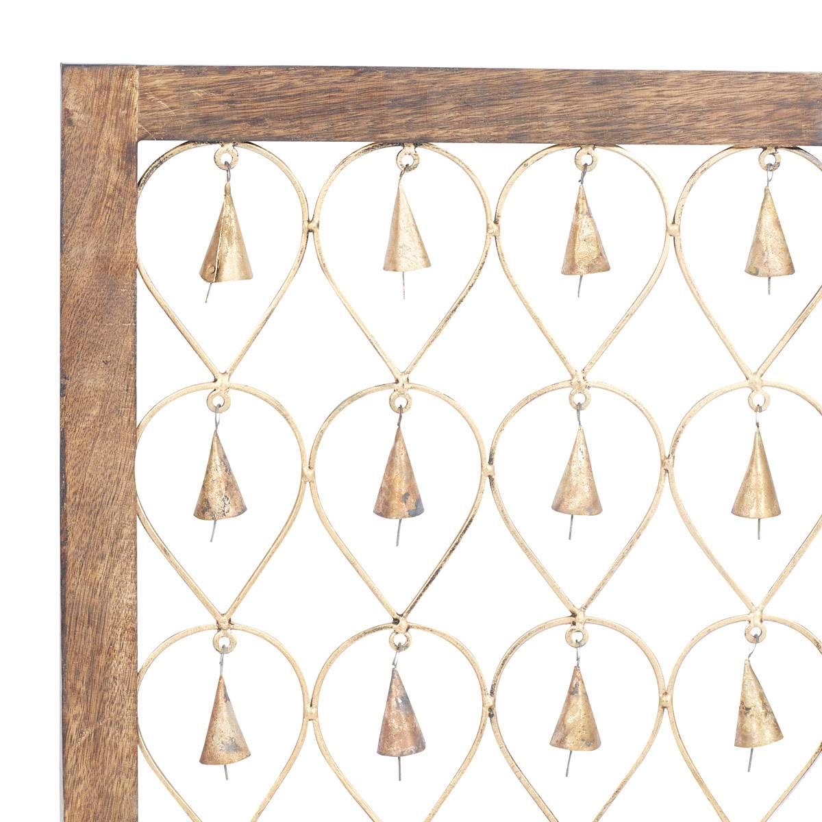 9th & Pike® Gold Hanging Bells Wall Decor - Set of 2