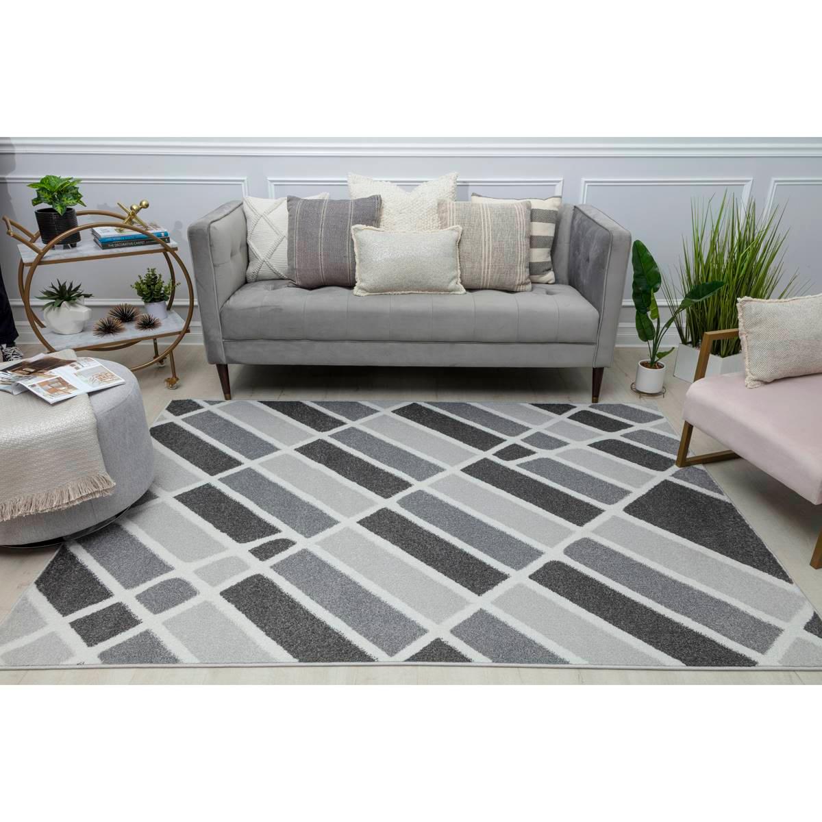 Mason Brooks Azalea Greys Harbor Geometric Contemporary Area Rug