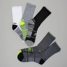 Boys (8-20) Starter Cushioned Socks - White/Grey