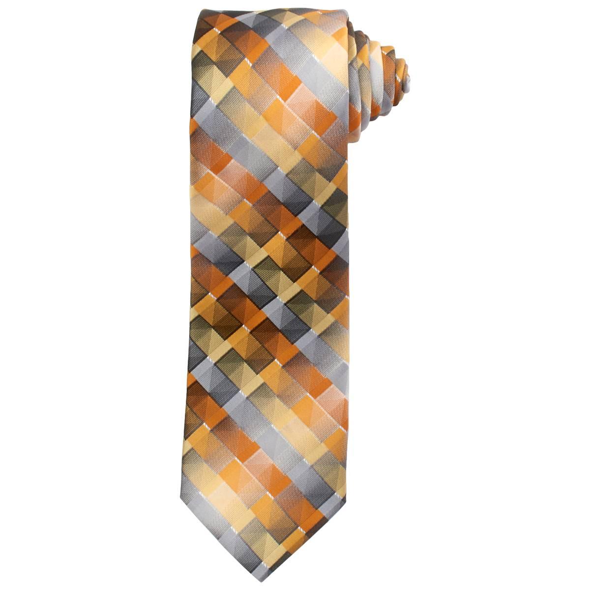 Mens Van Heusen Extra Long Geometric Plaid Tie