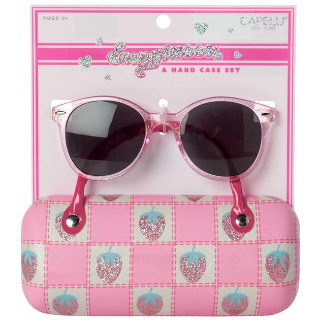 Girls Capelli® New York Sunglasses w/ Strawberry Quilted Case