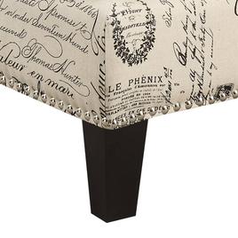 Elements Erica French Script Ottoman