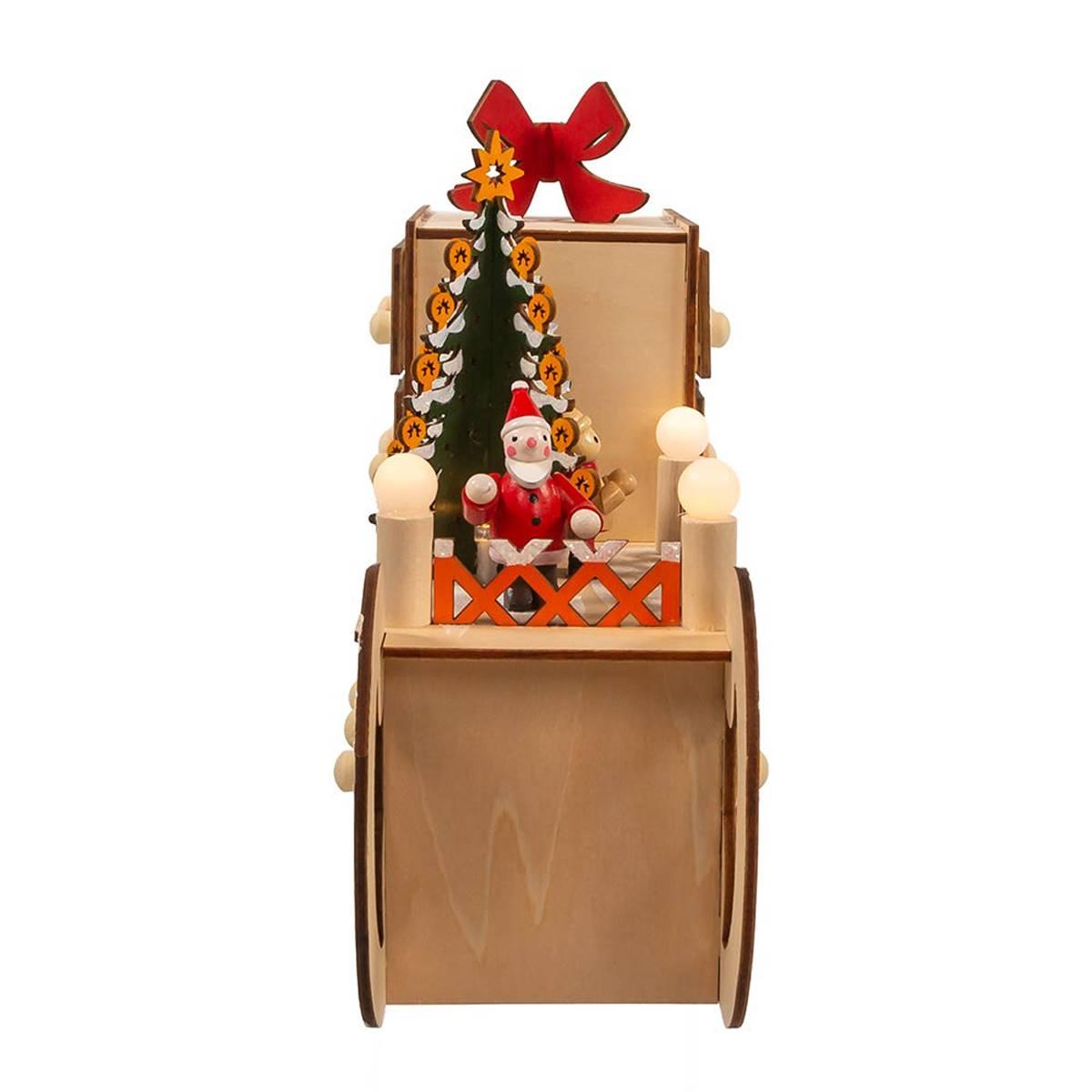 Kurt S. Adler 8.30in. LED Santa Sleigh w/Advent Calendar