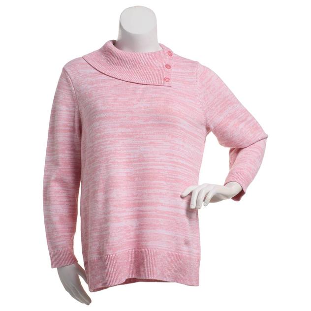 Plus Size Hasting & Smith Long Sleeve Asymmetrical Neckline Sweat