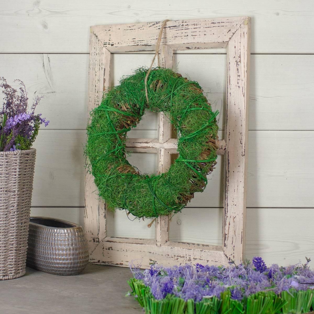 Northlight Seasonal Artificial Green Moss & Twig Spring Wreath