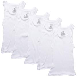 Boys (8-20) Hanes Ultimate(R) 5pk. Athletic Tank Tops - White