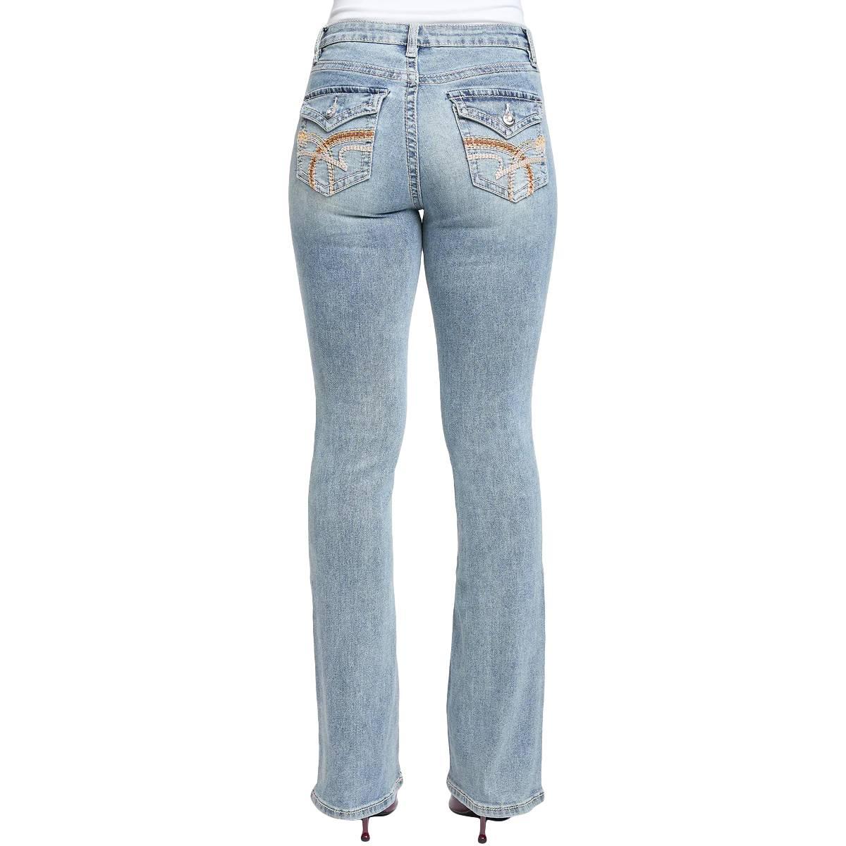 Juniors YMI® Back Pocket Embroidered Bootcut Jeans