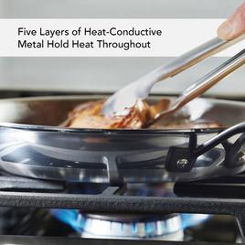 KitchenAid® 2pc. 5-Ply Clad Stainless Steel Frying Pan Set